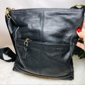 The SAK pebble soft leather black purse